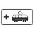 Дорожный знак 8.21.3 «Вид маршрутного транспортного средства» (металл 0,8 мм, I типоразмер: 300х600 мм, С/О пленка: тип А коммерческая)